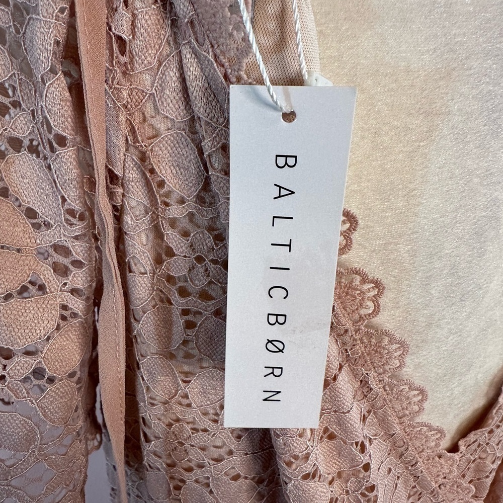 Baltic Born Blush Lace Wrap Wedding Dress - Picture 8 of 10